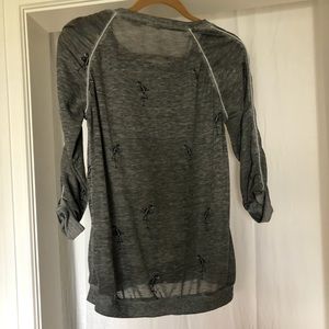 Numph 3/4 length sleeve flamingo sweater